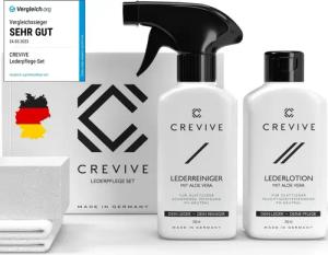 CREVIVE Lederpflegeset (SPARSET, Lederreiniger + Lederpflege