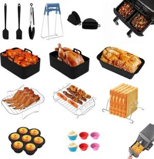 BlingBin Küchenmaschinen Zubehör-Set 19/31pcs Zubehör Heißluftfritteuse