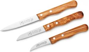 H. Herder Universalküchenmesser 3er-Set Küchenmesser Olivenholz