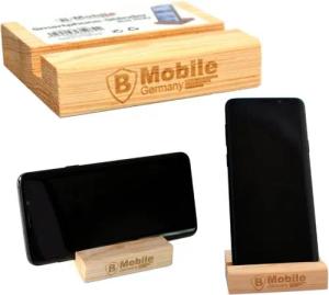 B-Home Handy-Halterung Smartphone-Ständer aus Holz –