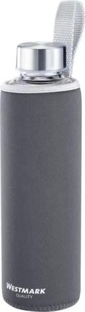 WESTMARK Trinkflasche Glas-Trinkflasche "Viva", mit Schutz-/Thermo