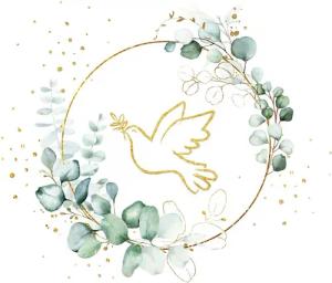 Serviettenshop Papierserviette 20 Servietten Eucalyptus Golden