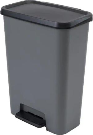 Curver Mülleimer 249813, Compatta Duo 2x23l