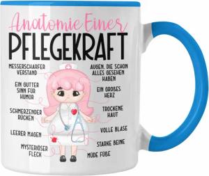 Trendation Tasse Pflegefachkraft Tasse Geschenk Anatomie