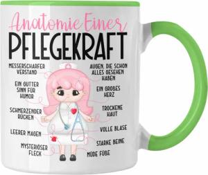 Trendation Tasse Pflegefachkraft Tasse Geschenk Anatomie