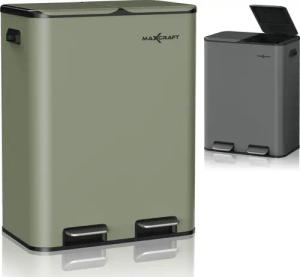 MAXCRAFT Biomülleimer Mülleimer 60 Liter Treteimer