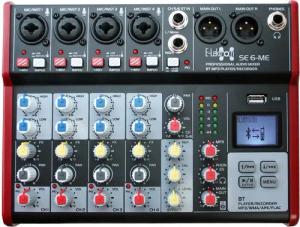 E-Lektron Mischpult SE- Live, (6-tlg), Mikrofon-/Instrument-Kanäle,