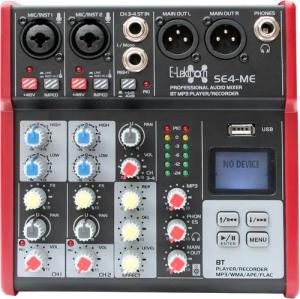 E-Lektron Mischpult SE- Live, (4-tlg), Mikrofon-/Instrument-Kanäle,
