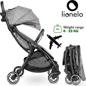 lionelo Kinder-Buggy JULIE ONE, Fußdecke,Getränkehalter,bis 22KG