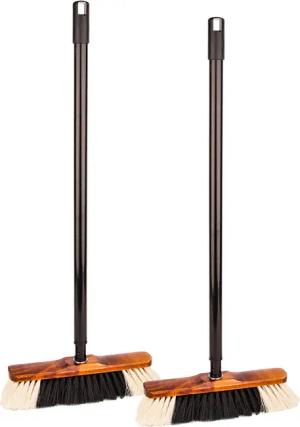 BigDean Staubbesen 2x Zimmerbesen mit Teleskopstiel