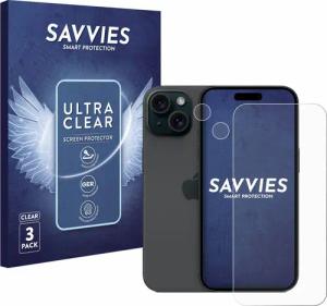 Savvies Displayschutzfolie Schutzfolie für Apple iPhone