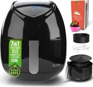 Stillstern Heißluftfritteuse, 1800 W, Cool-Touch, LED-Display,