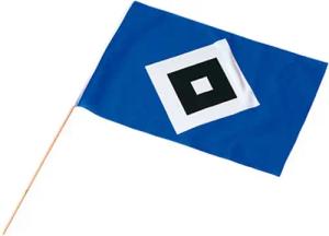 Hamburger SV Fahne HSV Stockfahne HSV