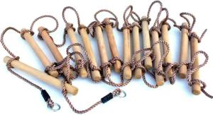 Loggyland Strickleiter 14 Holzsprossen 4,90 m
