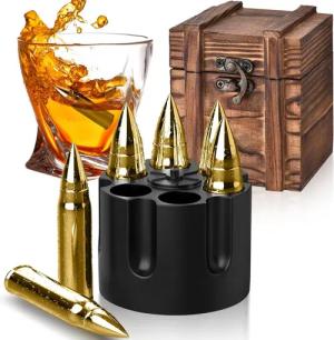 LuxusKollektion Cocktail-Set Whiskey Steine Geschenkset für