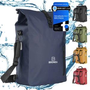 Bronea Fahrradtasche 3-in-1 Kombi Rucksack &