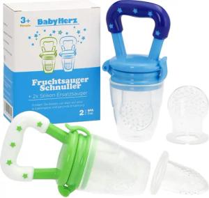 BabyHerz Schnuller Fruchtsauger Set (2er Pack)