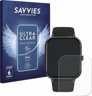 Savvies Displayschutzfolie Schutzfolie für Yuede Smartwatch