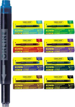 Online Pen Kombi-Tintenpatronen Tintenpatrone (Universal-Füllhalter Patronen