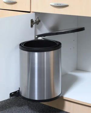 Spetebo Einbaumülleimer Edelstahl Einbau Mülleimer -