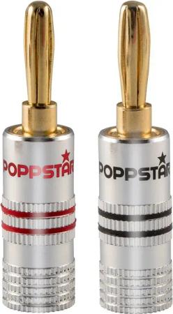 Poppstar High End Bananenstecker für Lautsprecherkabel