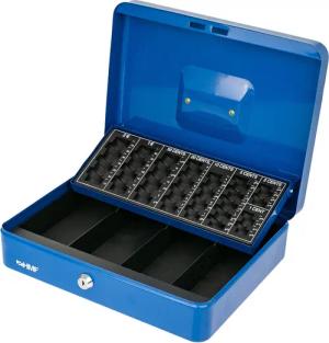 HMF Geldkassette Abschließbare Bargeldkasse mit Münzzählbrett