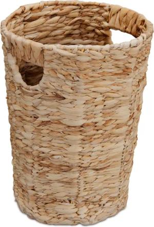 relaxdays Papierkorb aus Wasserhyazinthe