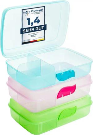 2friends Lunchbox 3er Set Brotdosen, Kunststoff,