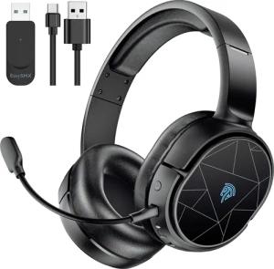 Fanttik Gaming Headset 2.4GHz/Bluetooth PC Wireless
