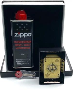 Zippo Feuerzeug 540° Tumbled Brass Pik