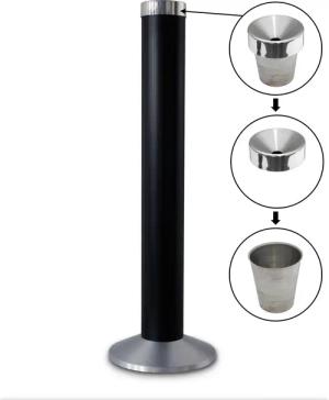 Szagato Aschenbecher Aschenbecher Säule 81x25 cm,