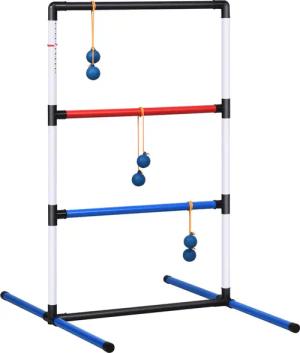 COSTWAY Stehleiter 2 TLG. Leitergolf Wurfspiel,