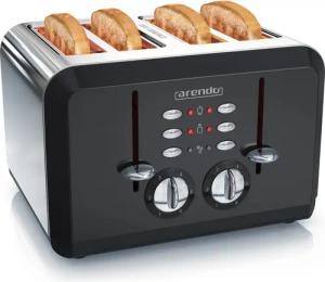 Arendo Toaster 4-Scheiben, Automatik, Edelstahl, Wärmeisolierendes