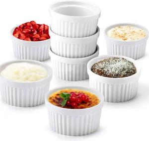 Dimono Dessertschale Creme Brulee Souflee-Förmchen, Keramik,