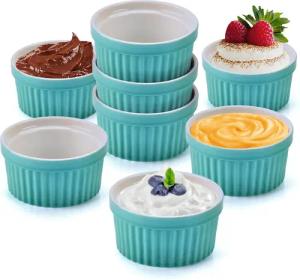 Dimono Dessertschale Creme Brulee Souflee-Förmchen, Keramik,