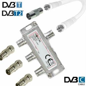 TronicXL SAT-Verteiler IEC Breitband Kabel Verteiler
