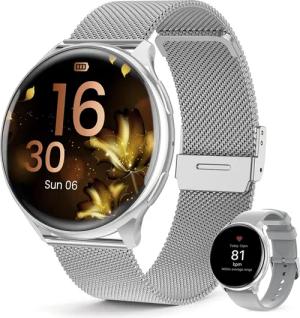 Loekneue Damen's Telefonfunktion IP68 Wasserdichter Fitness-Tracker