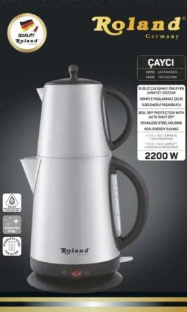 Roland Germany Wasser-/Teekocher mit Teekanne 1,7L