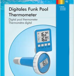 SUMMER FUN Schwimmthermometer Digitales Pool Thermometer,