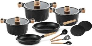 Fiora Topf-Set Topfset Pfannenset Kochtopf Bratpfanne