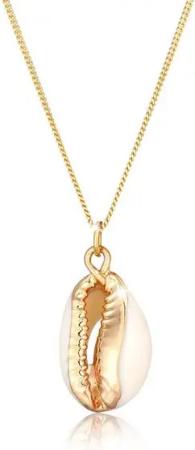 Elli Kette mit Anhänger Kauri Muschel Anhänger Maritim 925 Silber, Muschel