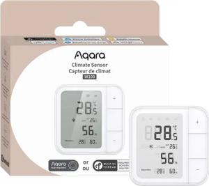 Aqara Raumthermostat W100, Innenwetterstation (Unterstützt Thread/Zigbee,