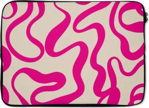 MuchoWow Laptop-Hülle Linien - Rosa -