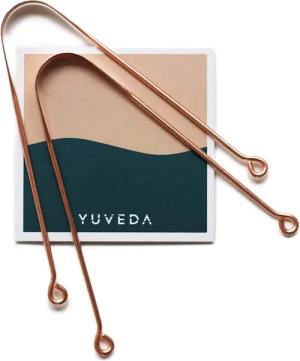 Yuveda Zungenreinigeraufsatz Zungenreiniger aus Kupfer, Ayurveda