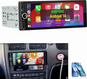 ESSGOO 7'' Android14 1 DIN 4+64G