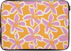 MuchoWow Laptop-Hülle Blumen - Muster -