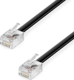 deleyCON deleyCON 3,0m Telefonkabel Modularkabel 6P4C
