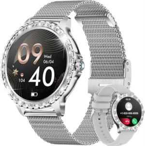 RWEUOQ Smartwatch Damen mit Telefonfunktion 1.3"