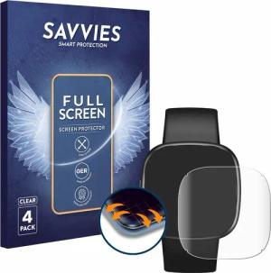 Savvies Displayschutzfolie Fullscreen Schutzfolie für Fitbit