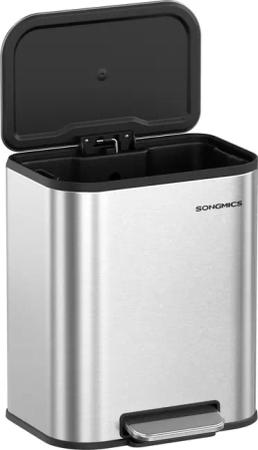 SONGMICS Mülleimer, Küche, 20 Liter Abfalleimer
